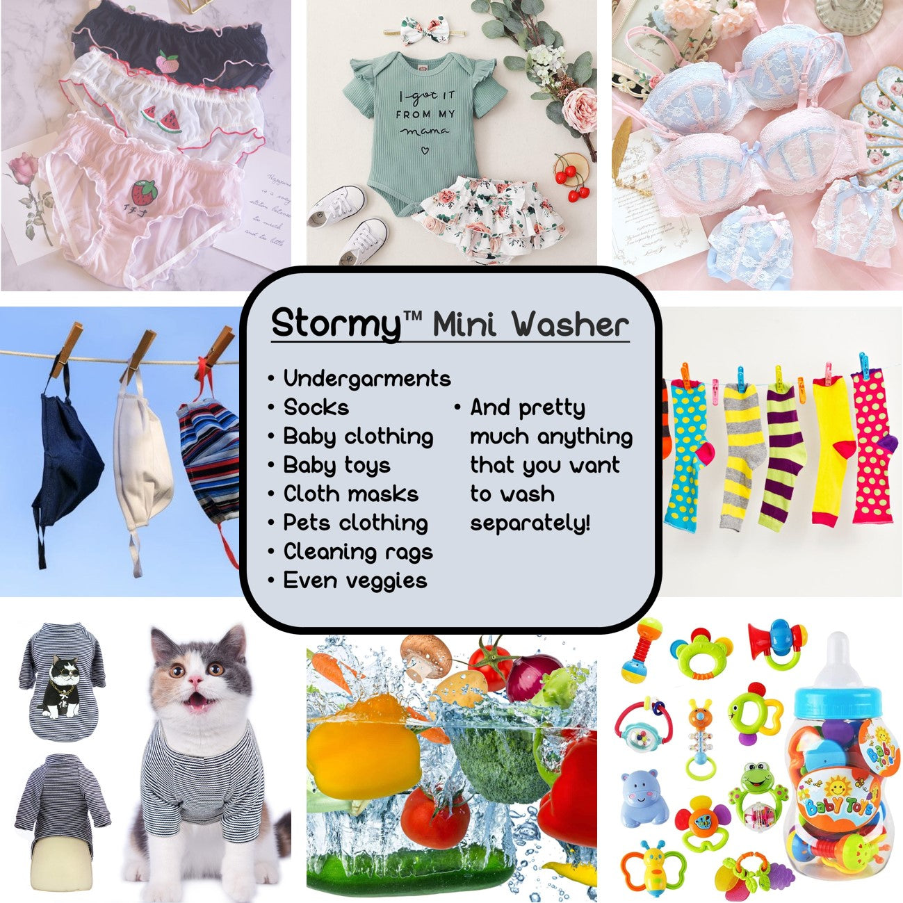 Stormy Portable 4th Gen Mini Washer (Foldable)
