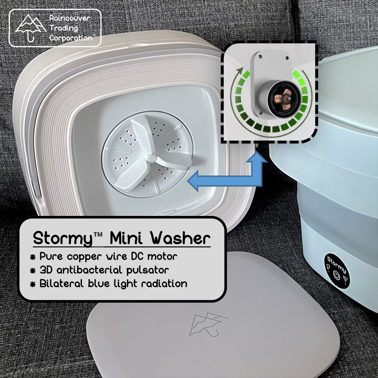 Stormy Portable 4th Gen Mini Washer (Foldable)