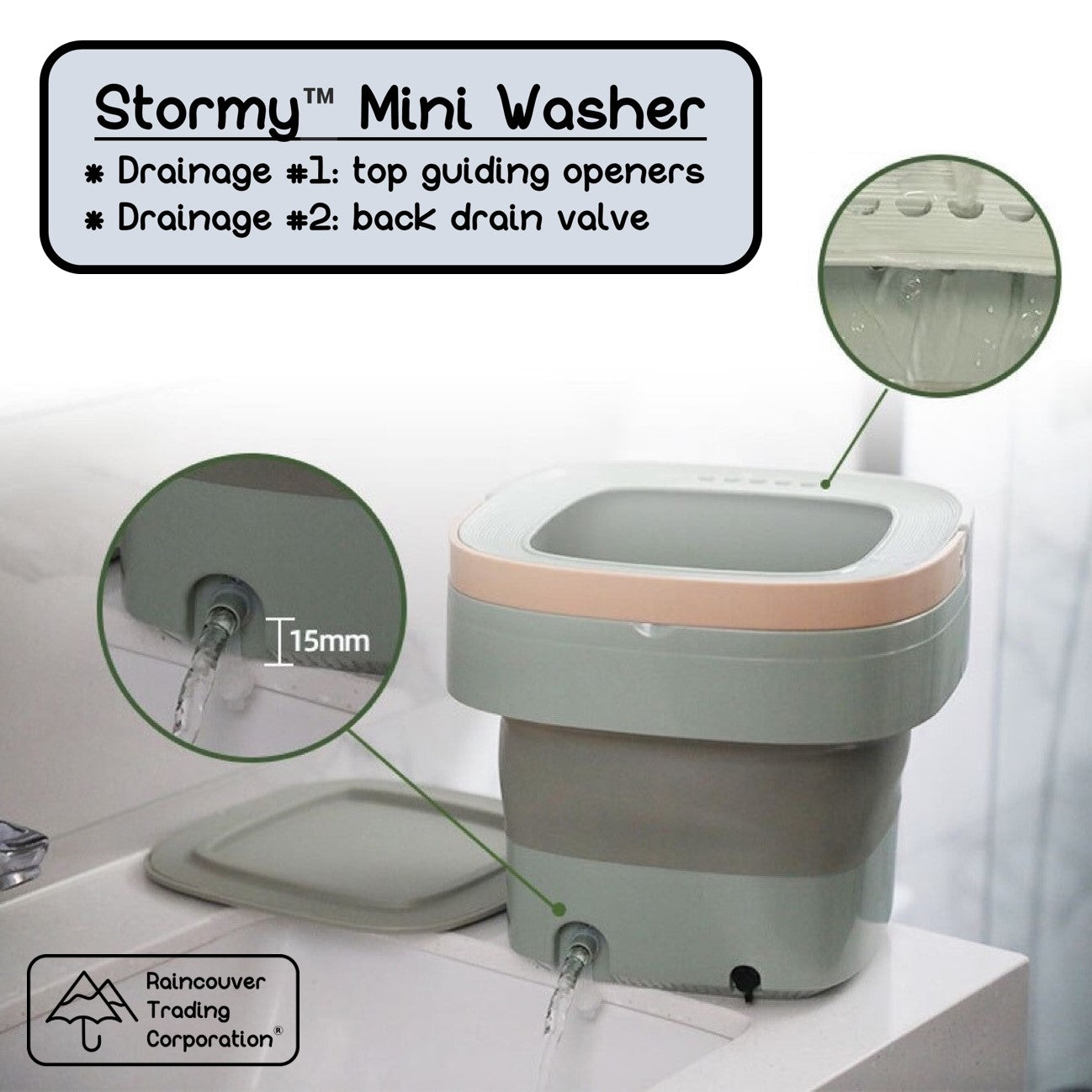 Stormy Portable 4th Gen Mini Washer (Foldable)
