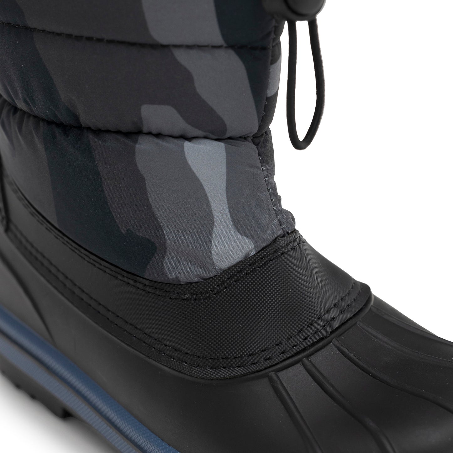 Water Repellent Winter Boot- Navy x Grey Print(Camou)