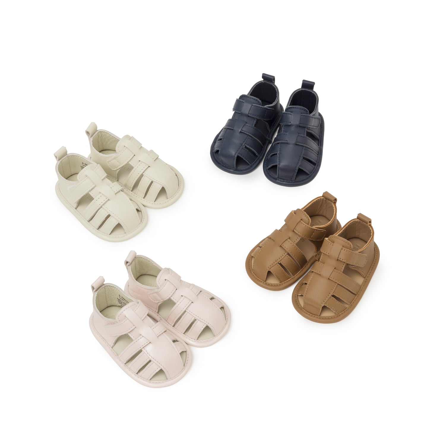 Lamb Leather Fishermen Sandal (Ivory White)