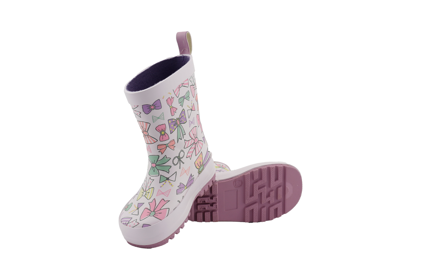 Little Bow Waterproof Rainboot- PURPLE