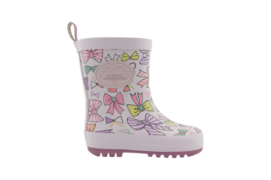 Little Bow Waterproof Rainboot- PURPLE