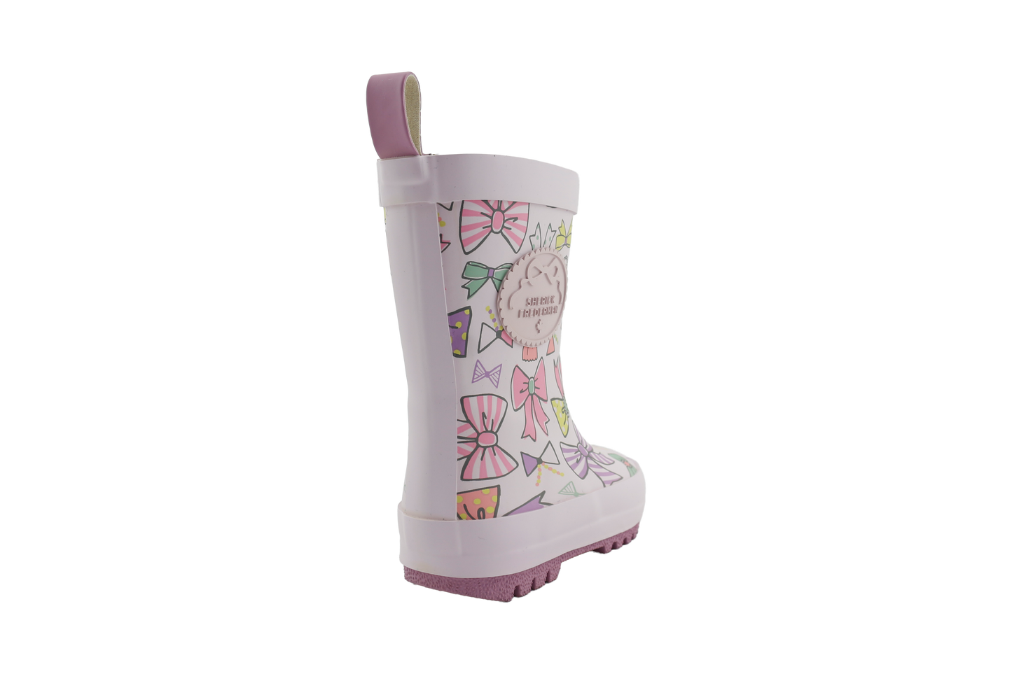 Little Bow Waterproof Rainboot- PURPLE