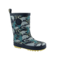 Dino Adventure Rainboots with Neon Yellow Sole