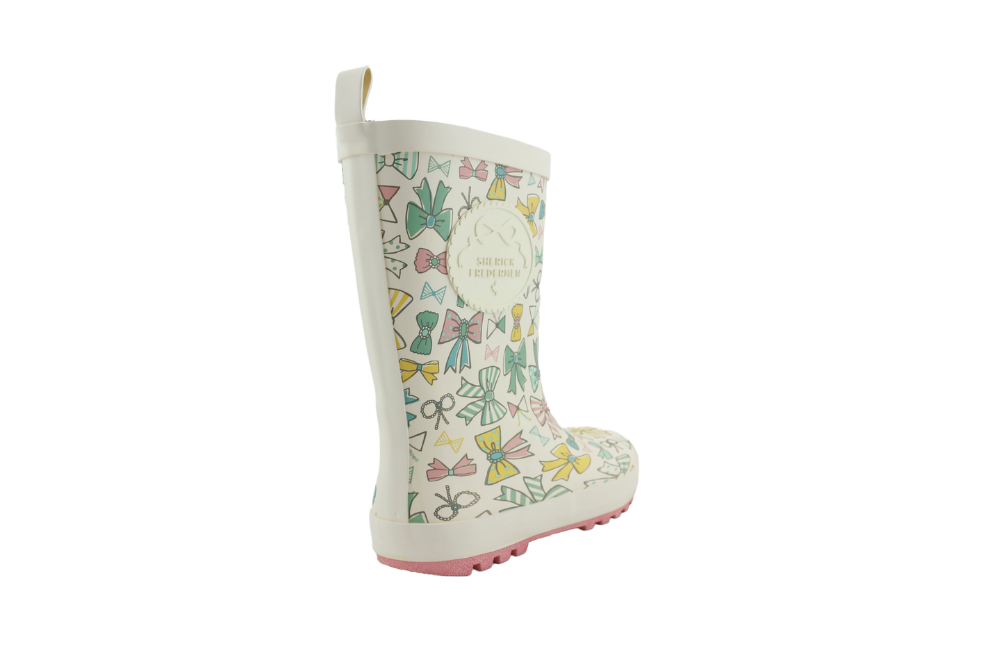 Little Bow Waterproof Rain  Boot- CREAM