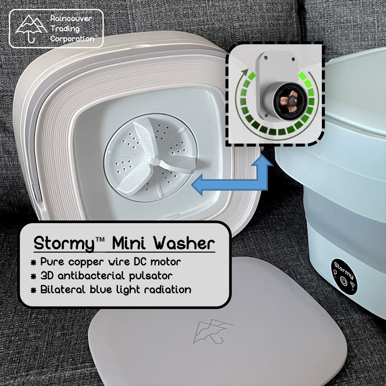 Stormy Portable 4th Gen Mini Washer (Foldable) – Sherick Fredermen