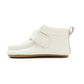 White Baby Wallabee Chukka Bootie with Velcro