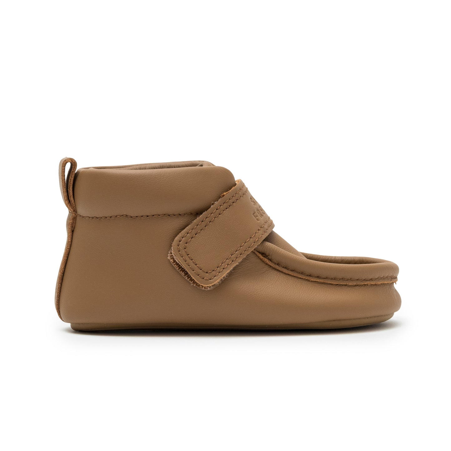 Tan Baby Wallabee Chukka Bootie with Velcro