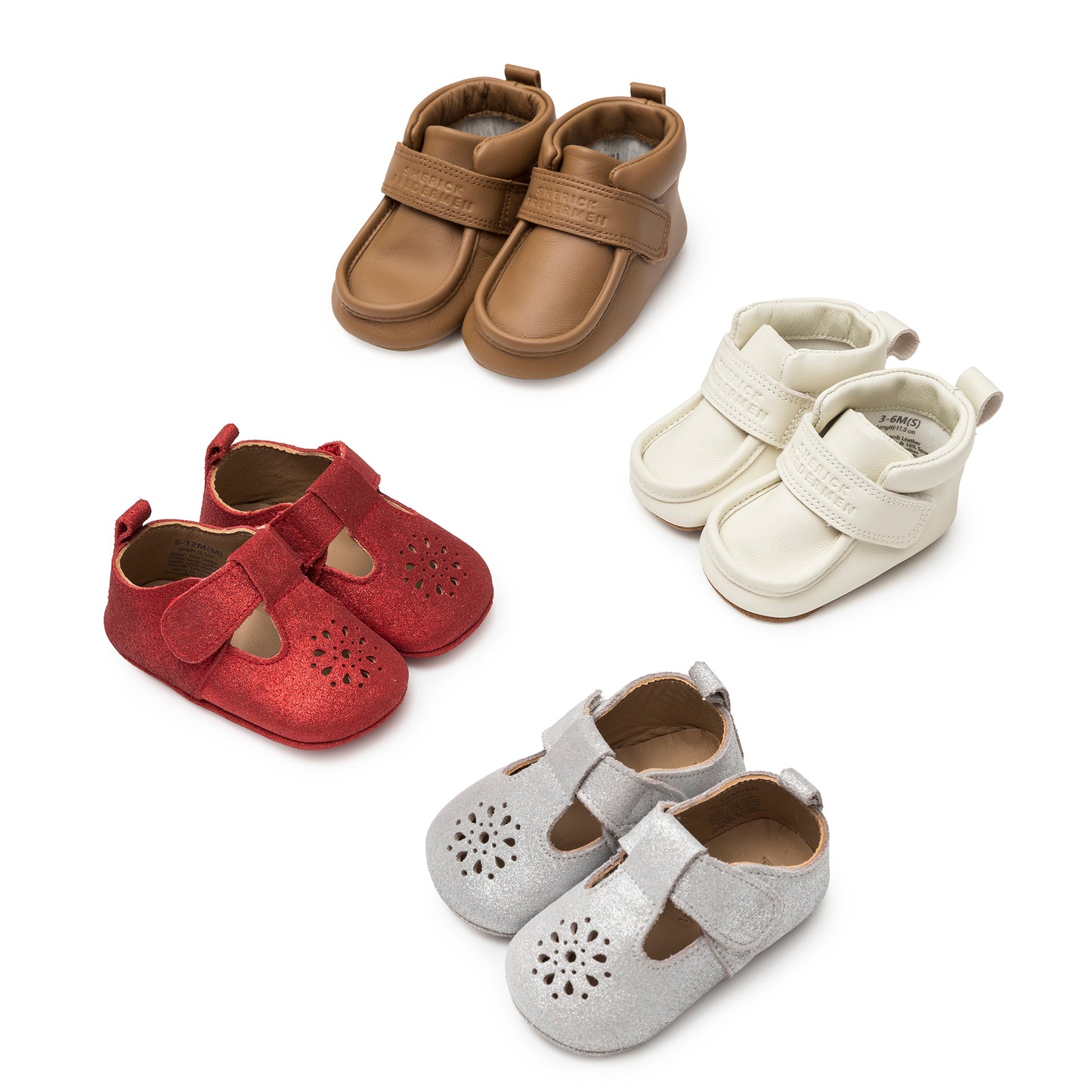 White Baby Wallabee Chukka Bootie with Velcro