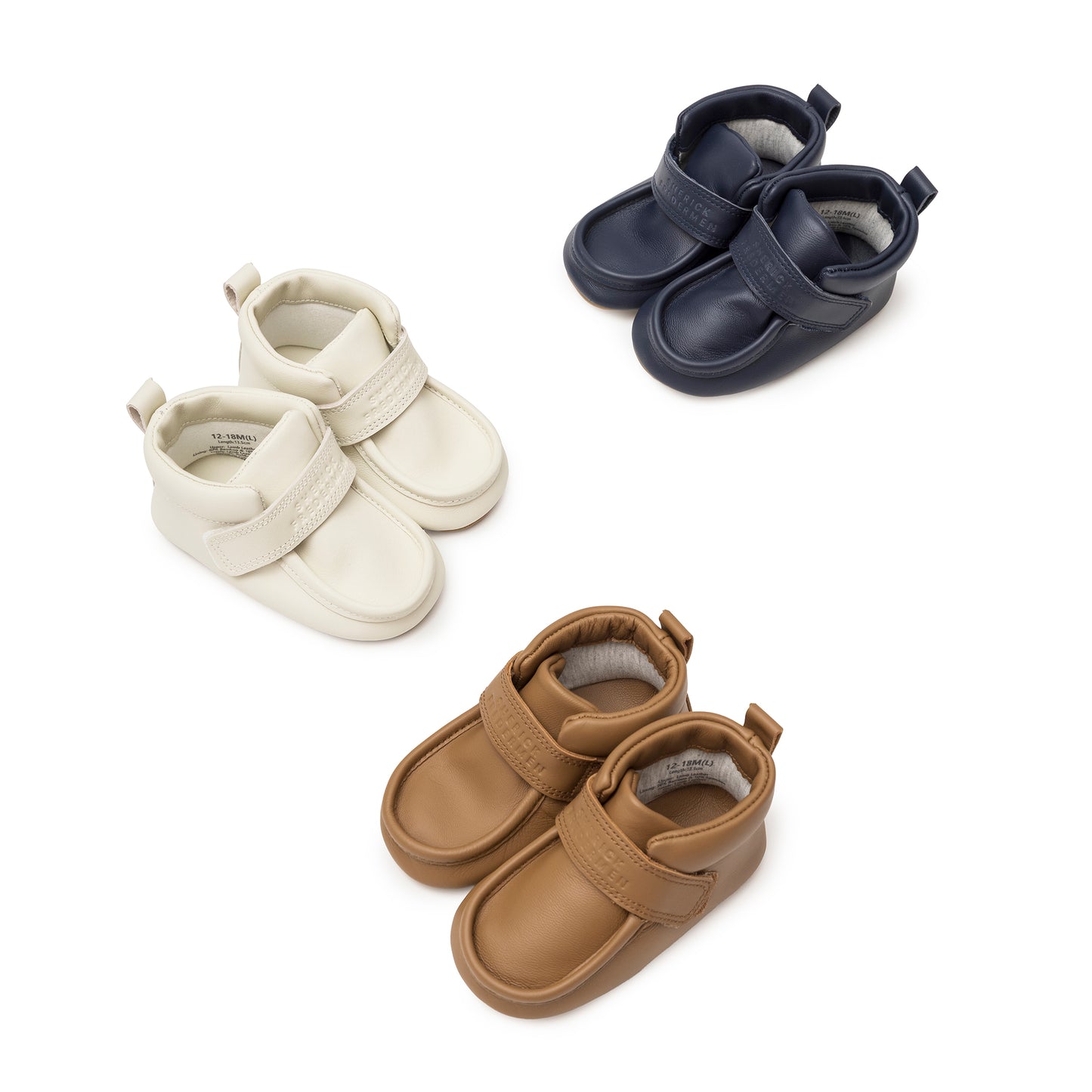 White Baby Wallabee Chukka Bootie with Velcro