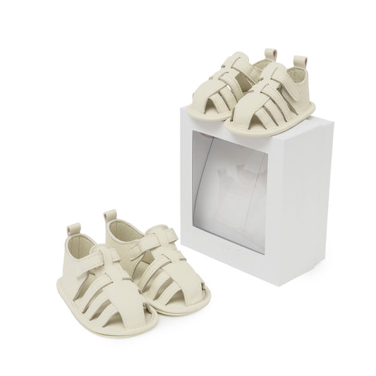 Lamb Leather Fishermen Sandal (Ivory White)