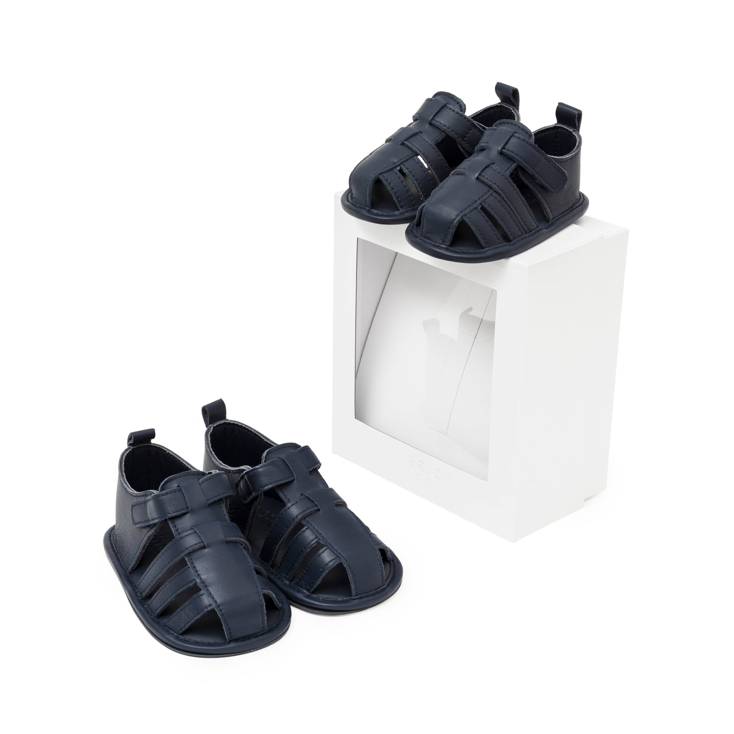 Lamb Leather Fishermen Sandal (Midnight Navy)