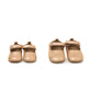 Rose Gold Metallic Lamb Leather Mary Jane with Scallop Edge