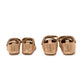 Rose Gold Metallic Lamb Leather Mary Jane with Scallop Edge