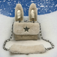 Recycle PU bunny crossbody bag