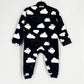Double Zipper Romper (Navy Fredermen on the Cloud)
